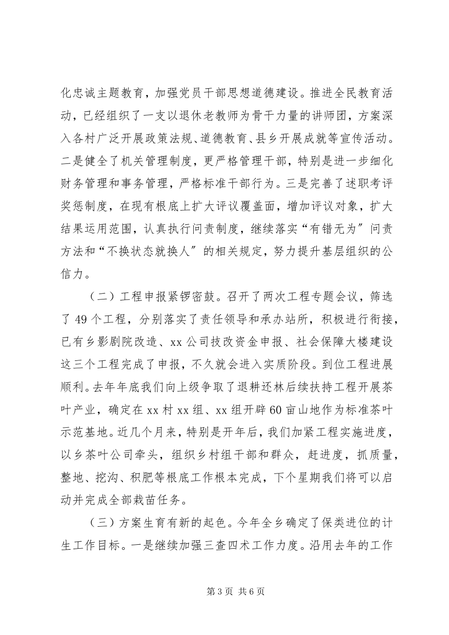 2023年乡镇落实三级干部会议工作汇报.docx_第3页