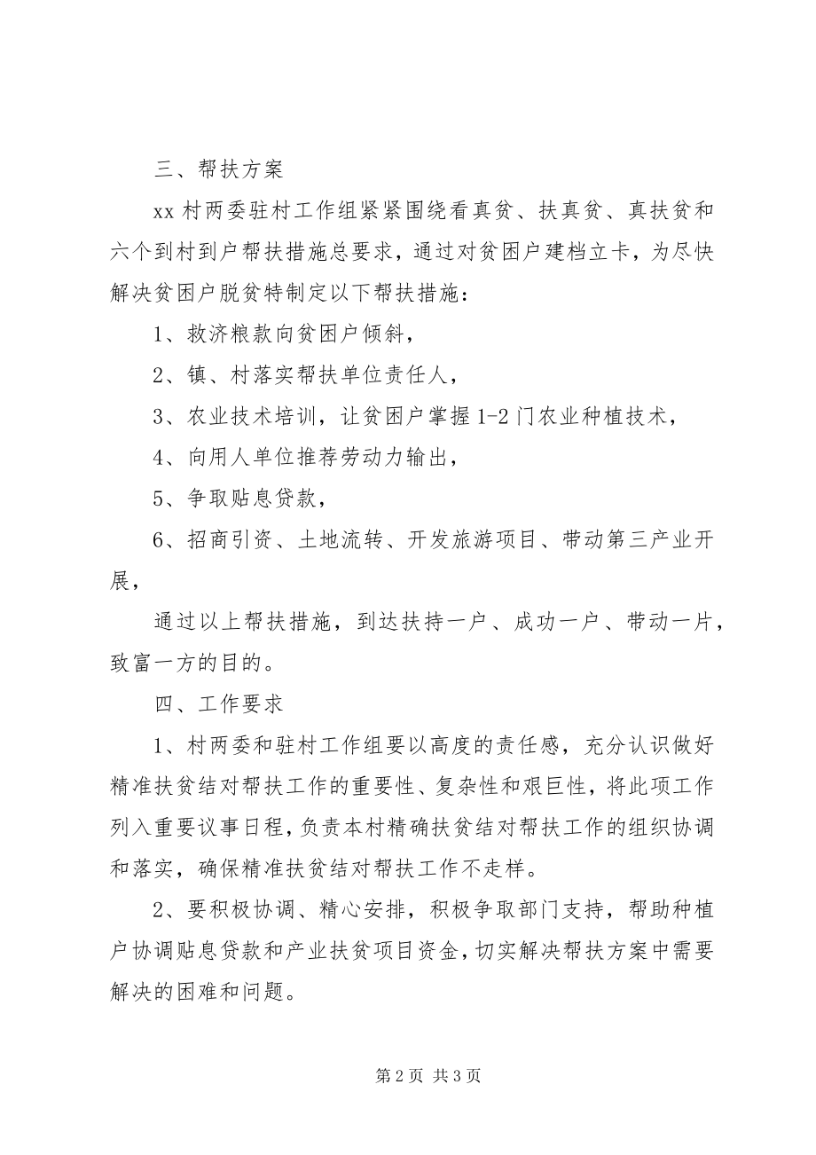 2023年村级精准扶贫工作计划.docx_第2页