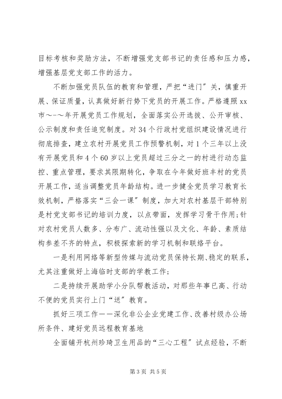 2023年乡镇组织工作度计划.docx_第3页