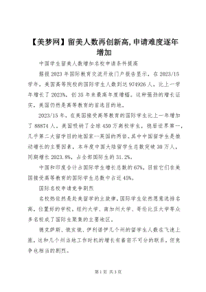 2023年美梦网留美人数再创新高申请难度逐年增加新编.docx