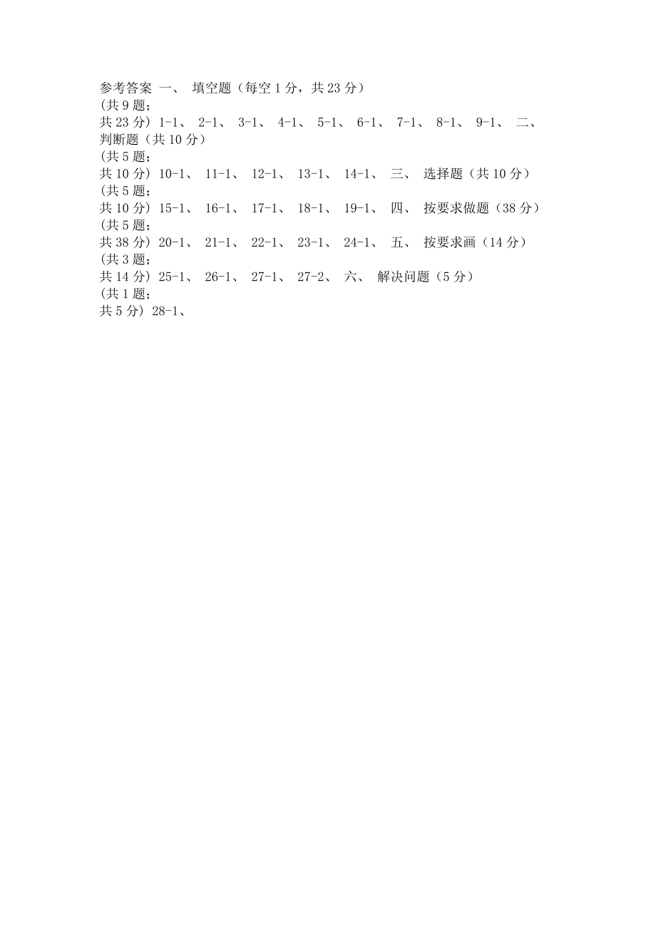 苏教版实验小学2023学年四年级上学期数学月考试卷9月.doc_第3页