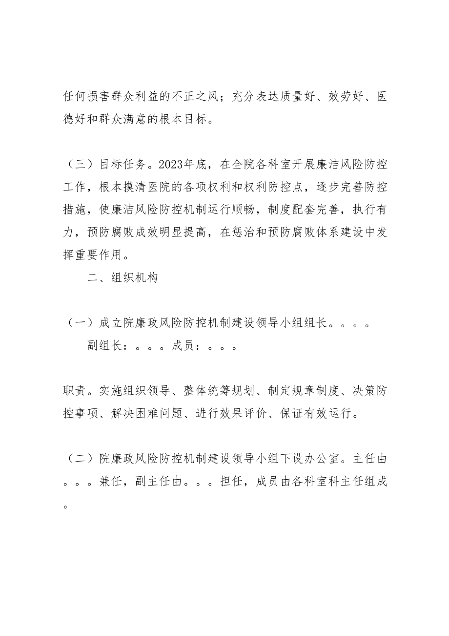 2023年医院廉政风险防控工作实施方案.doc_第2页