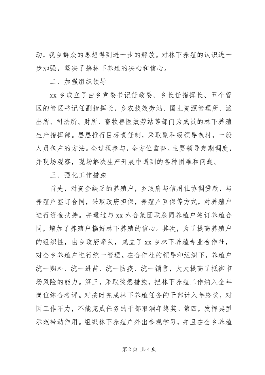 2023年xx乡镇林下家禽家畜养殖先进经验做法材料.docx_第2页