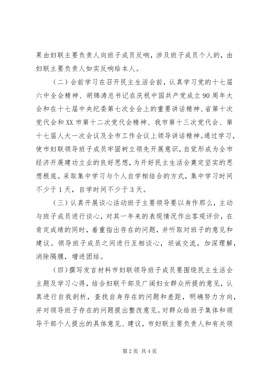 2023年市妇联领导班子民主生活会方案.docx_第2页