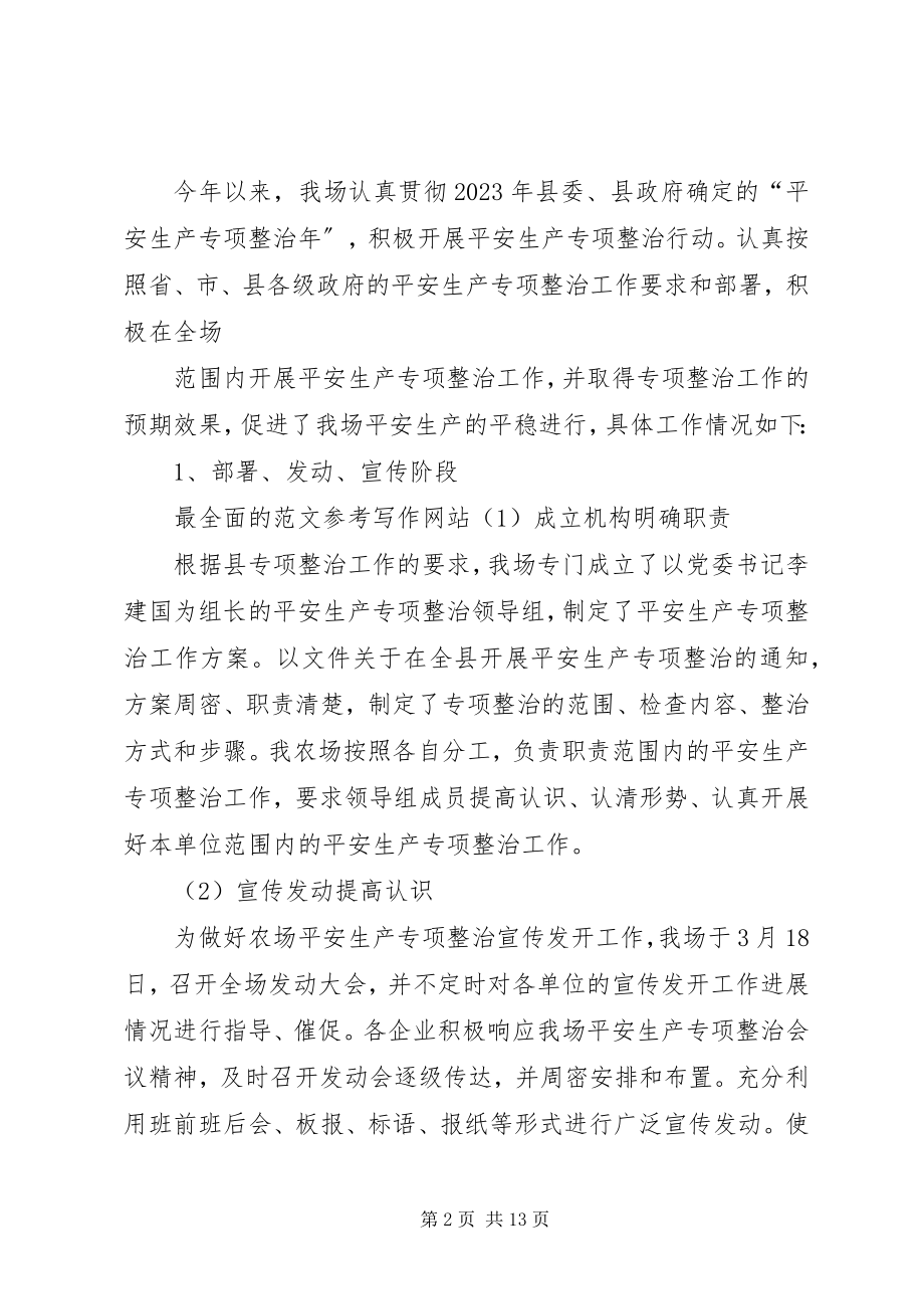 2023年安全专项整治活动总结新编.docx_第2页