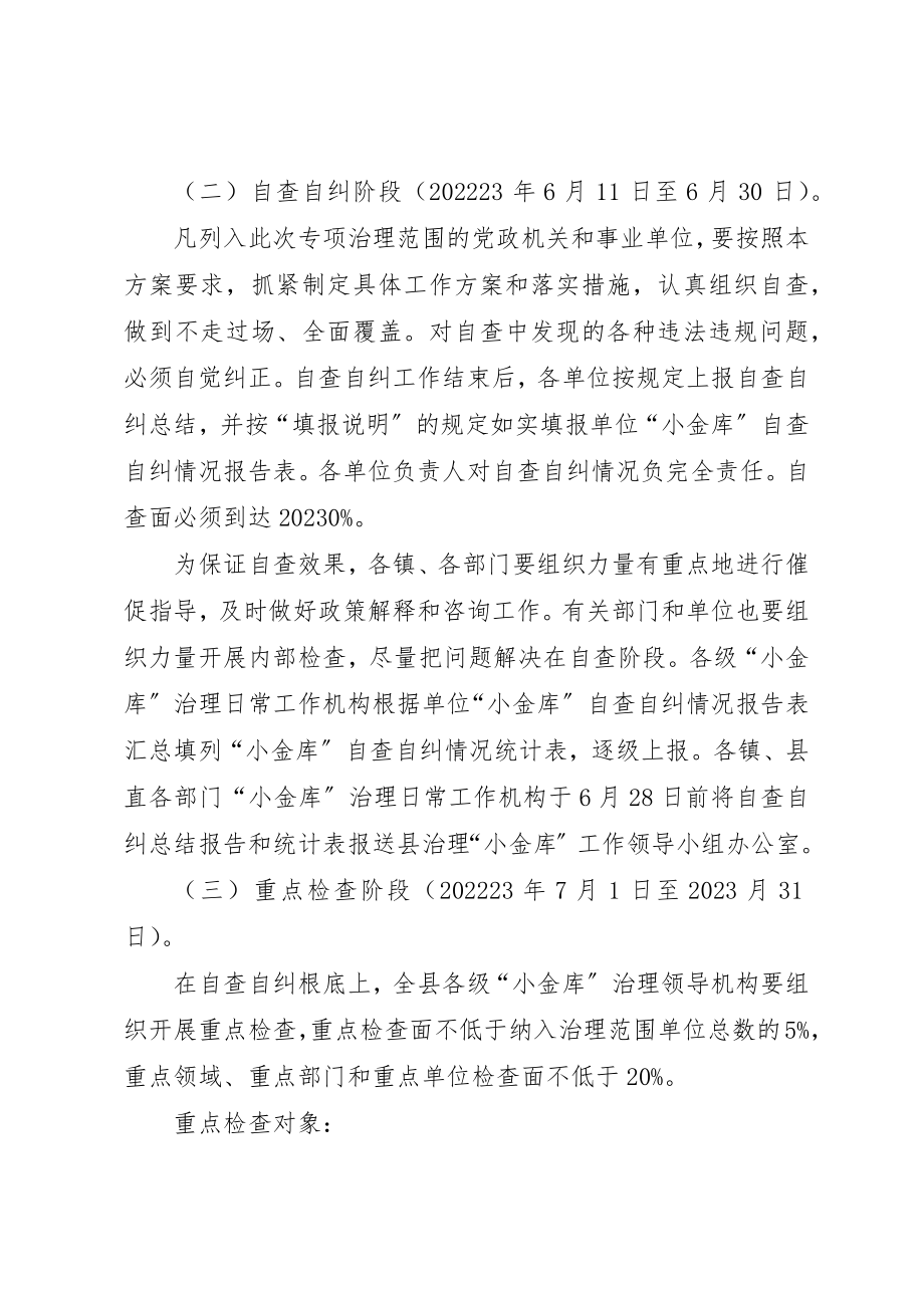 2023年党政机关单位小金库治理实施方案.docx_第3页