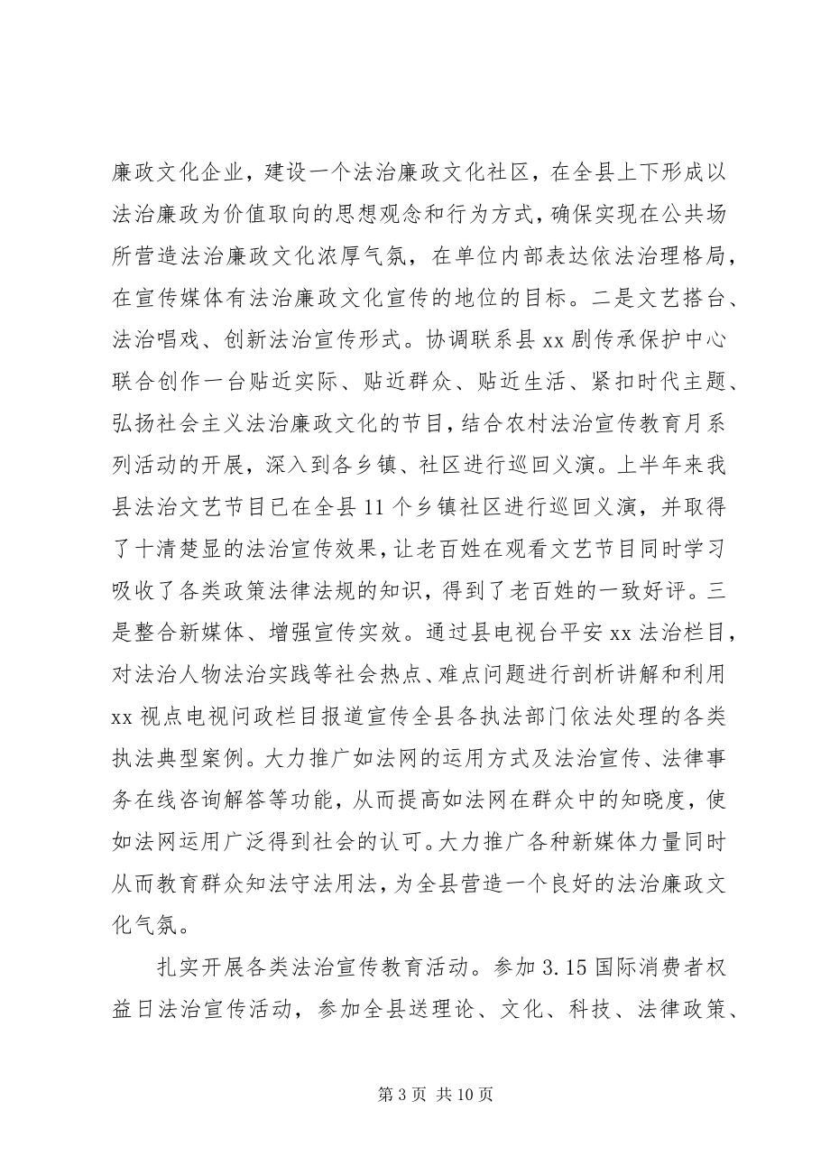 2023年县司法局上半年总结及下半年计划.docx_第3页