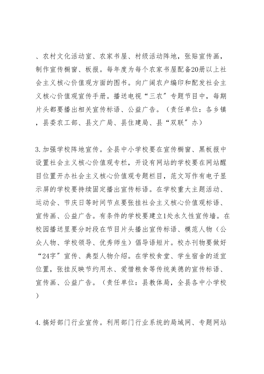 2023年某县开展社会主义核心价值观宣传教育方案.doc_第2页