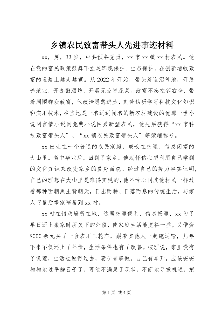 2023年乡镇农民致富带头人先进事迹材料.docx_第1页