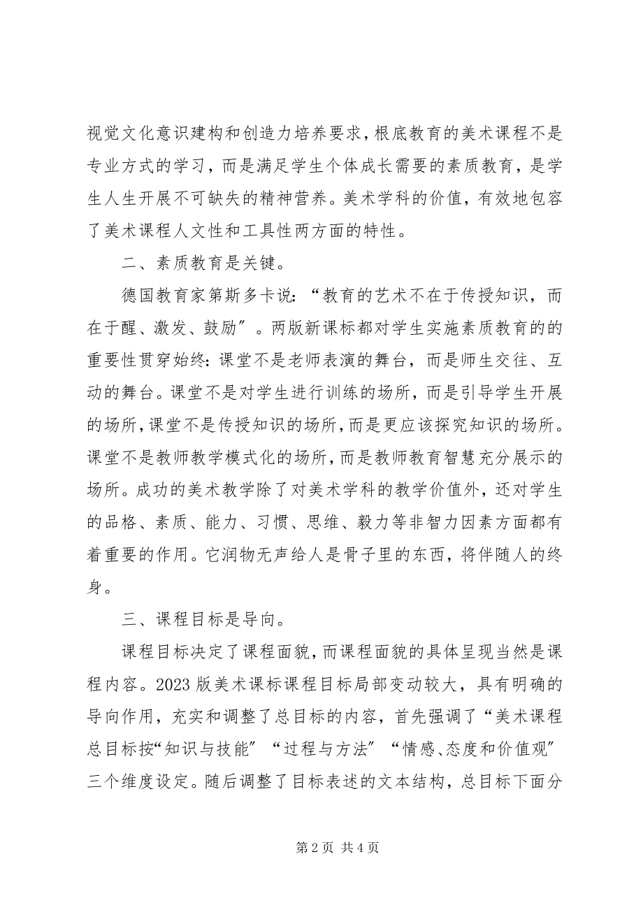 2023年读《美术新课标》心得体会.docx_第2页