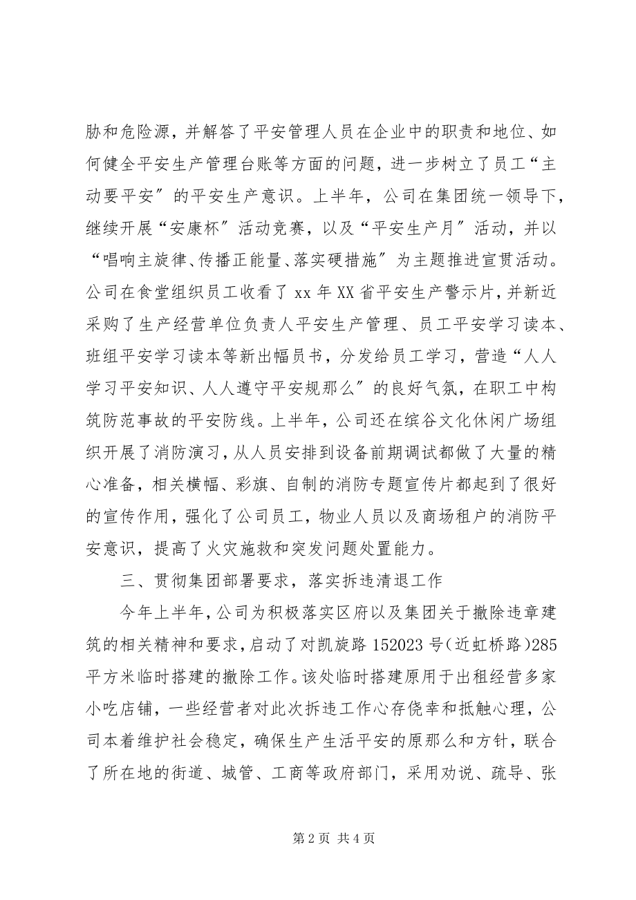 2023年公司上半年的安全生产工作总结.docx_第2页