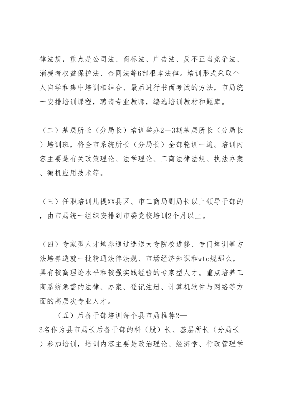 2023年市工商局教育培训方案文秘文书.doc_第2页