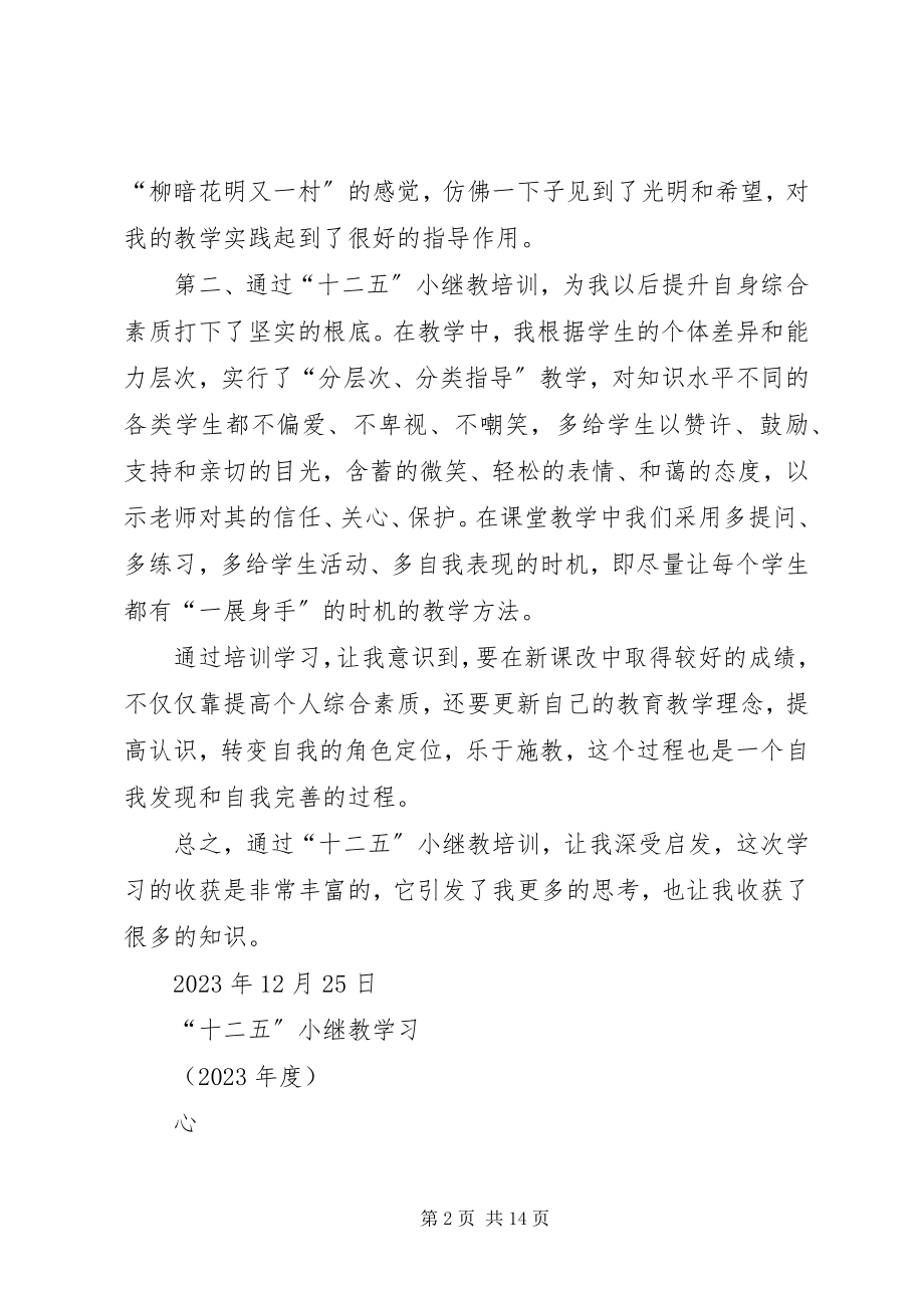 2023年小继教学习心得体会.docx_第2页