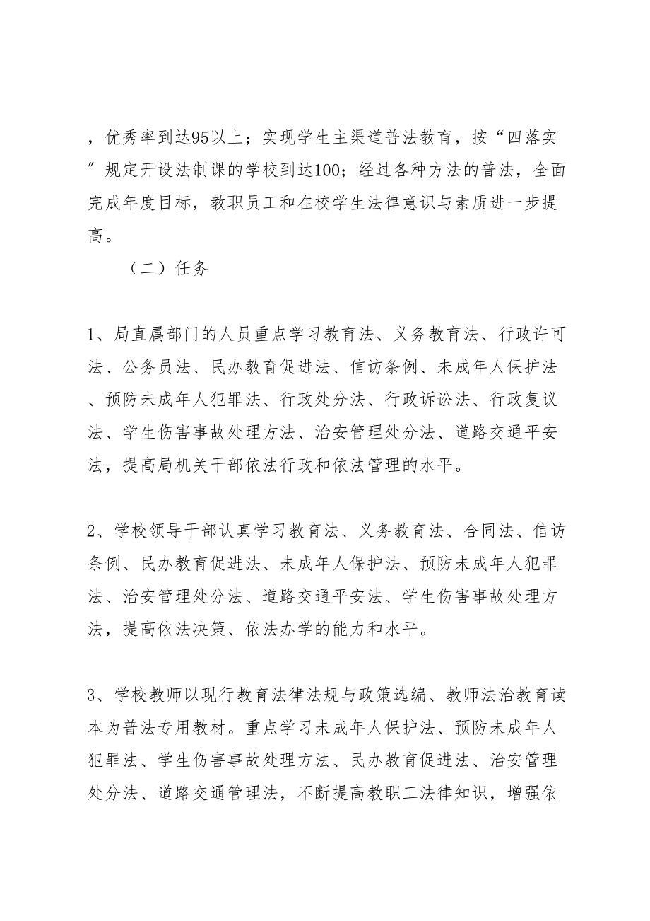 2023年市教育系统某度普法工作实施方案 .doc_第2页