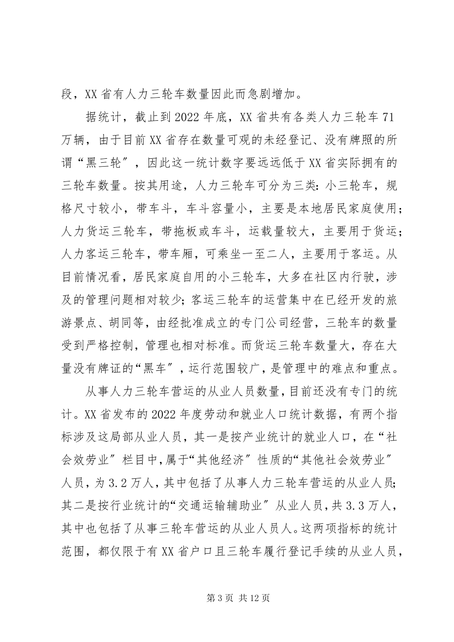 2023年XX市人力三轮车调查大全新编.docx_第3页