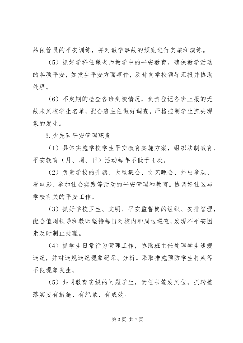 2023年学校综治及安全保卫工作领导小组职责.docx_第3页