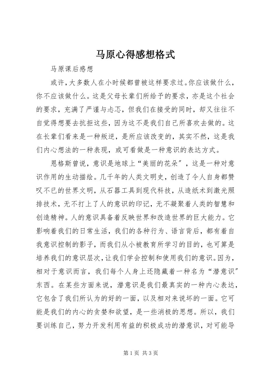 2023年马原心得感想格式.docx_第1页