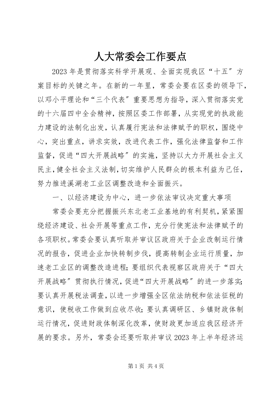 2023年人大常委会工作要点.docx_第1页