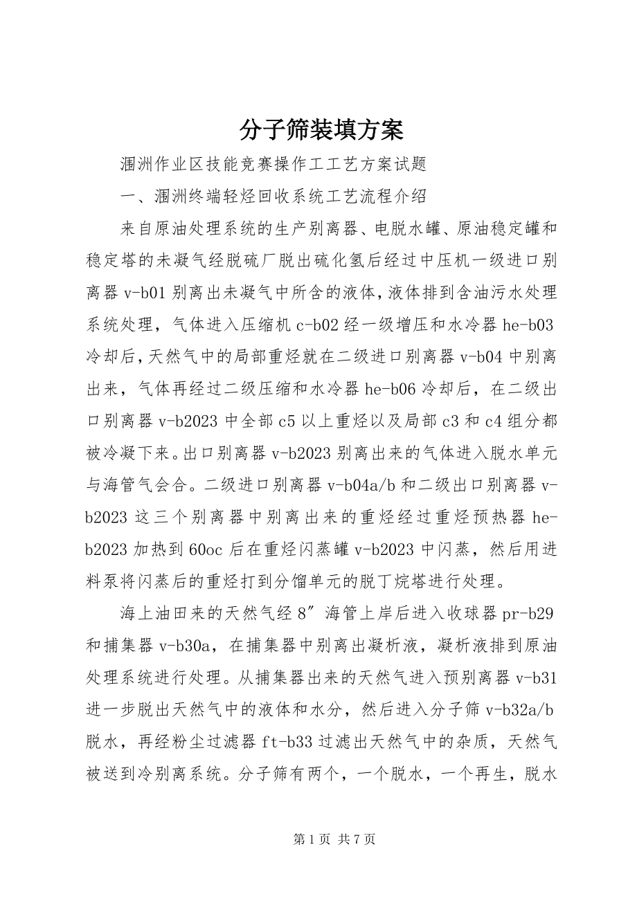 2023年分子筛装填方案.docx_第1页