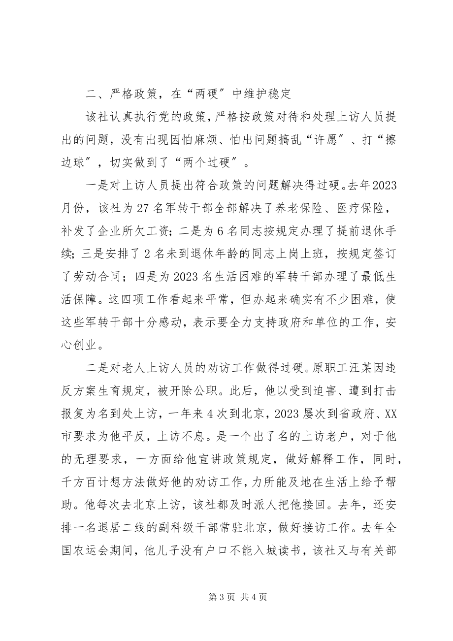 2023年企业维稳工作汇报.docx_第3页