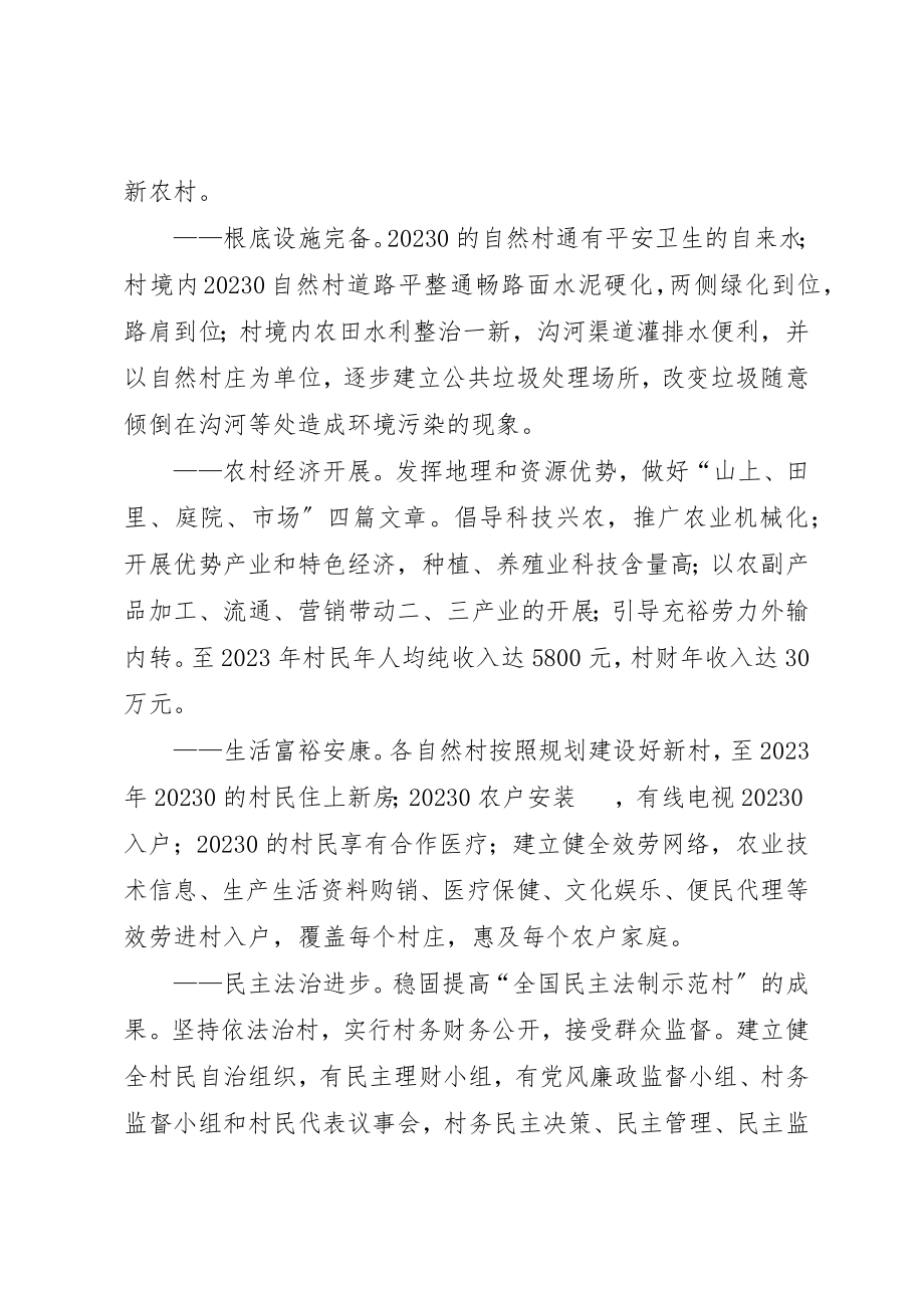 2023年村建设社会主义新农村规划方案新编.docx_第2页