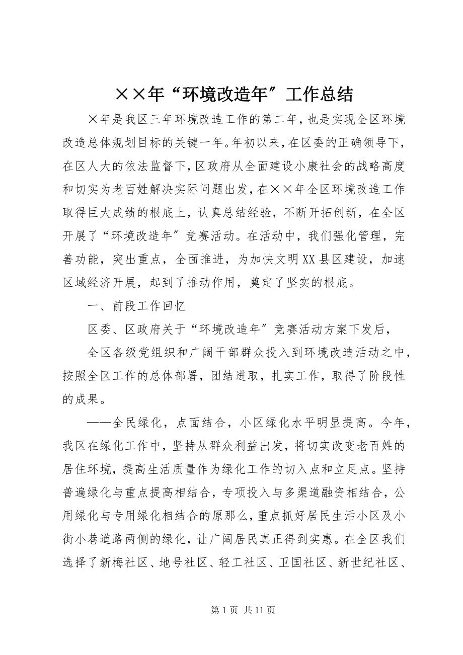 2023年环境改造年工作总结2.docx_第1页