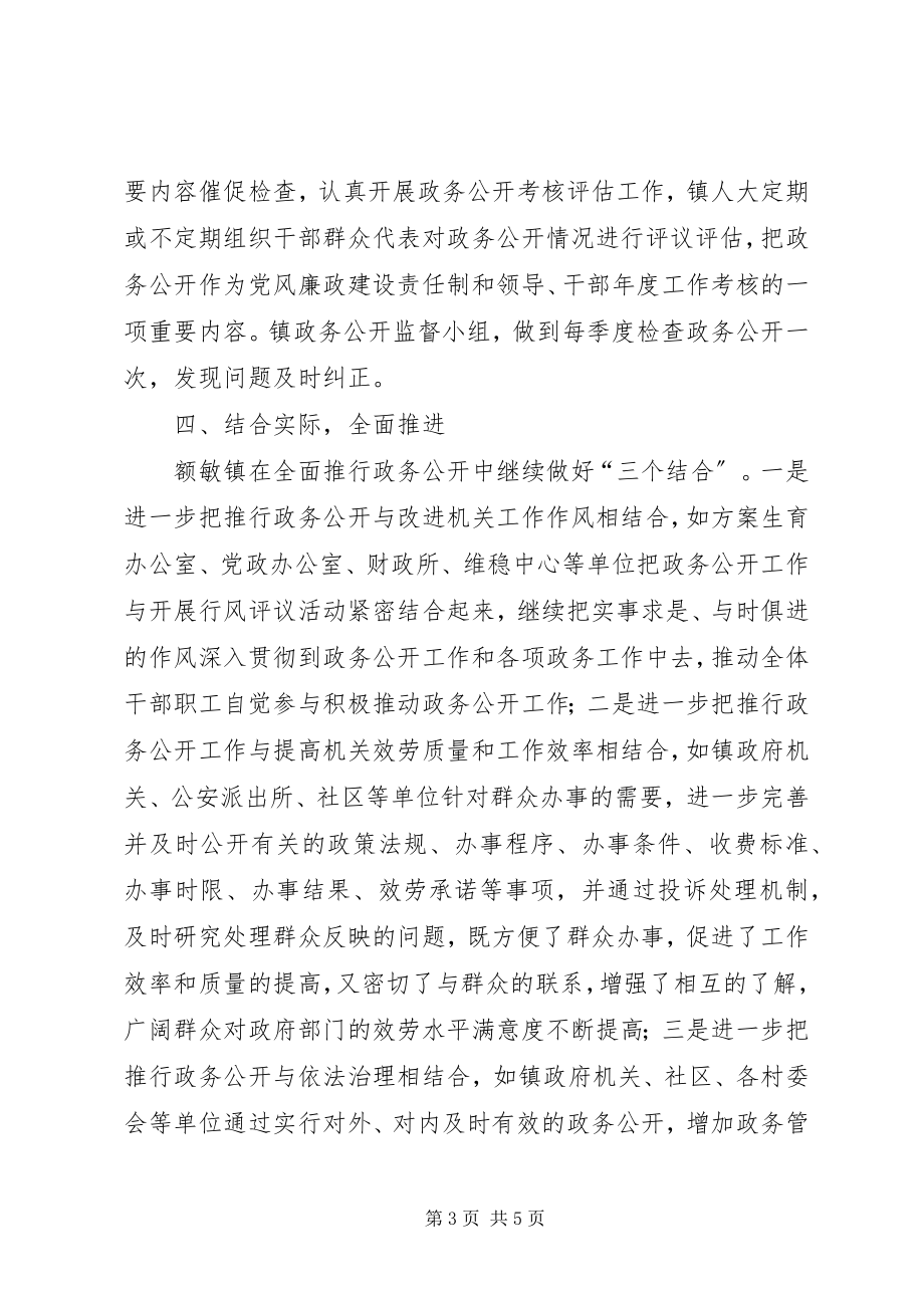 2023年额敏镇政务公开工作汇报.docx_第3页