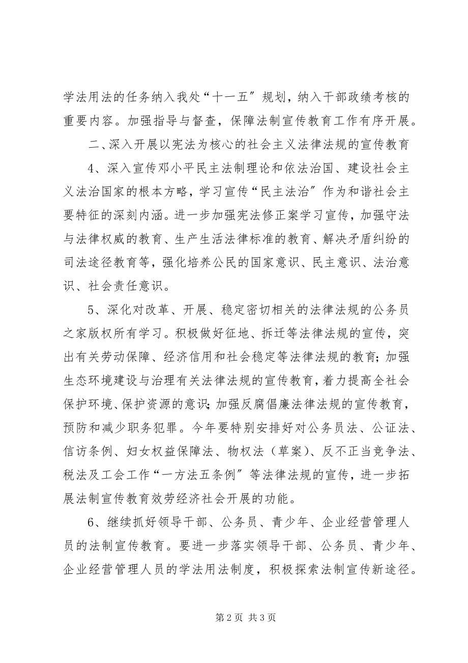 2023年路南街道法制宣传教育工作计划.docx_第2页