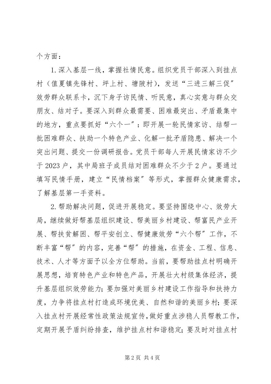 2023年卫生系统三进三解三促活动方案.docx_第2页