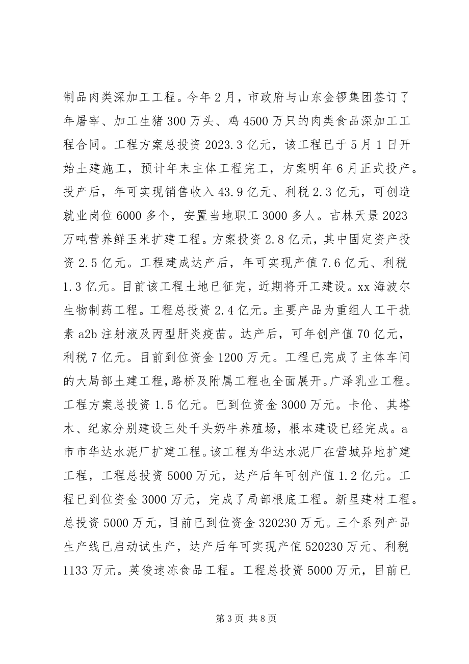 2023年市人民政府半年工作总结和下半年工作安排.docx_第3页