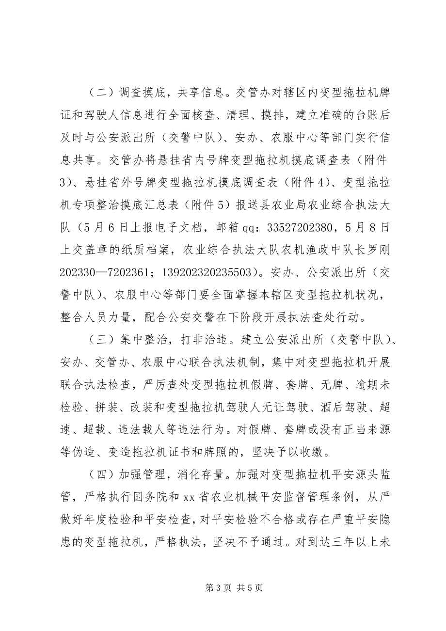 2023年乡镇变型拖拉机专项整治方案.docx_第3页