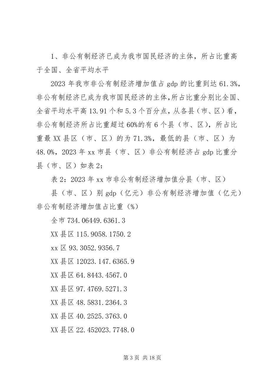 2023年非公有制经济发展问题思考对策.docx_第3页