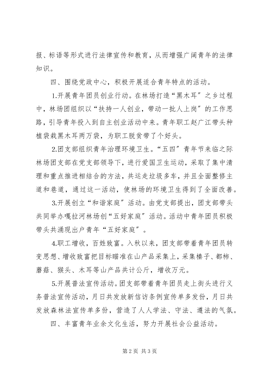 2023年林场团支部工作总结.docx_第2页