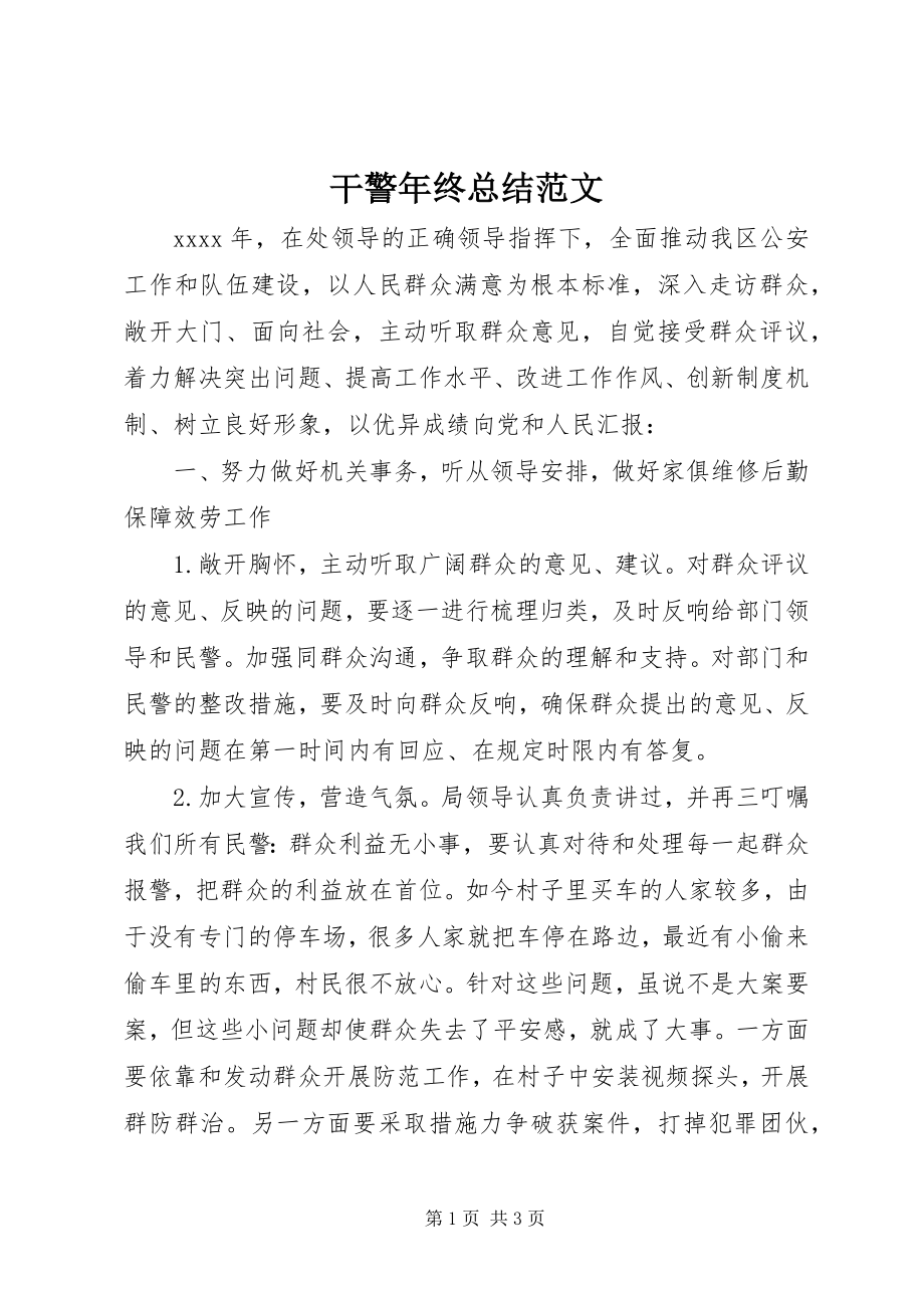 2023年干警年终总结.docx_第1页