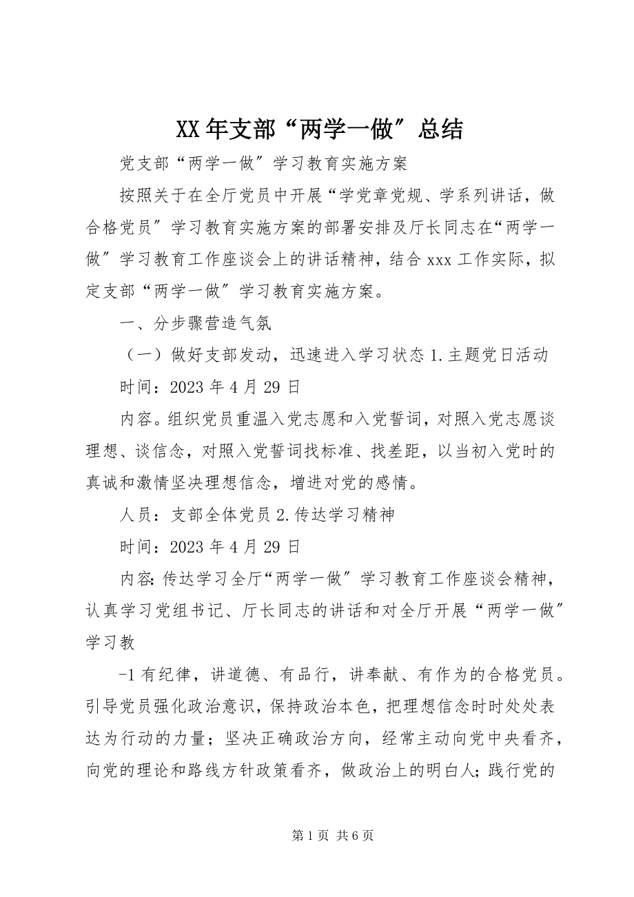 2023年支部“两学一做”总结.docx_第1页