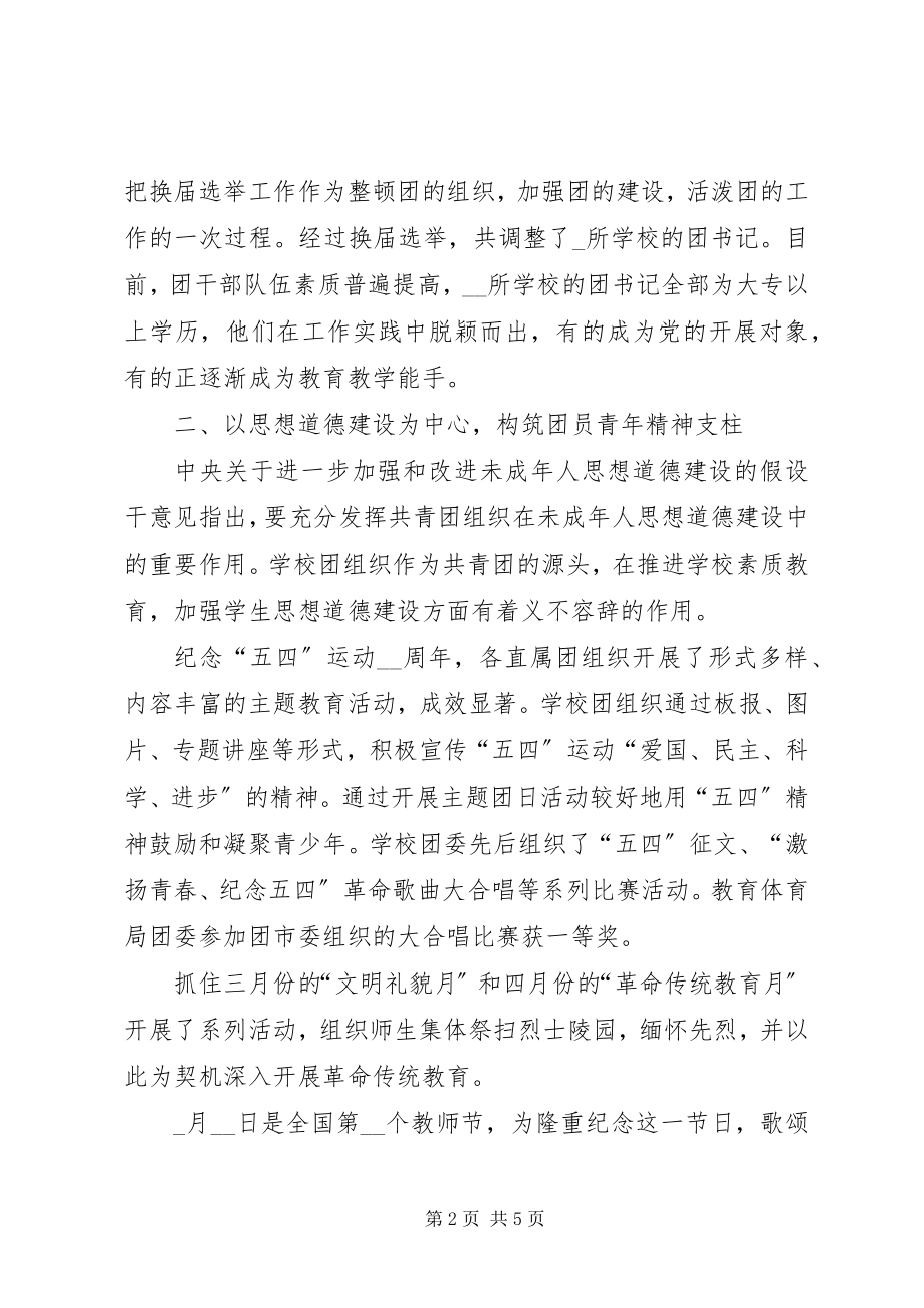 2023年市教育局团委上半年工作总结总结.docx_第2页