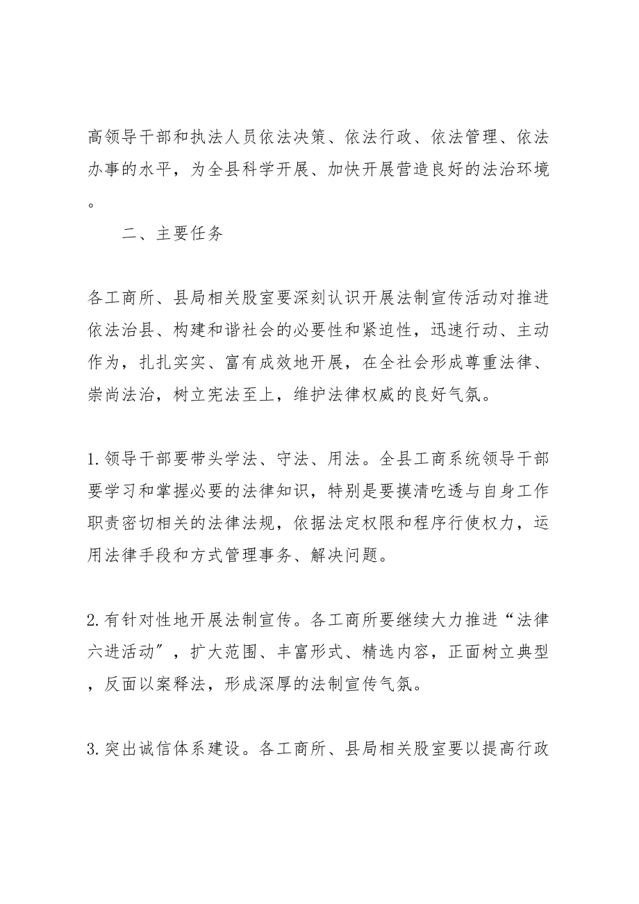 2023年县工商局依法治县加快发展法制宣传月活动方案 .doc_第2页