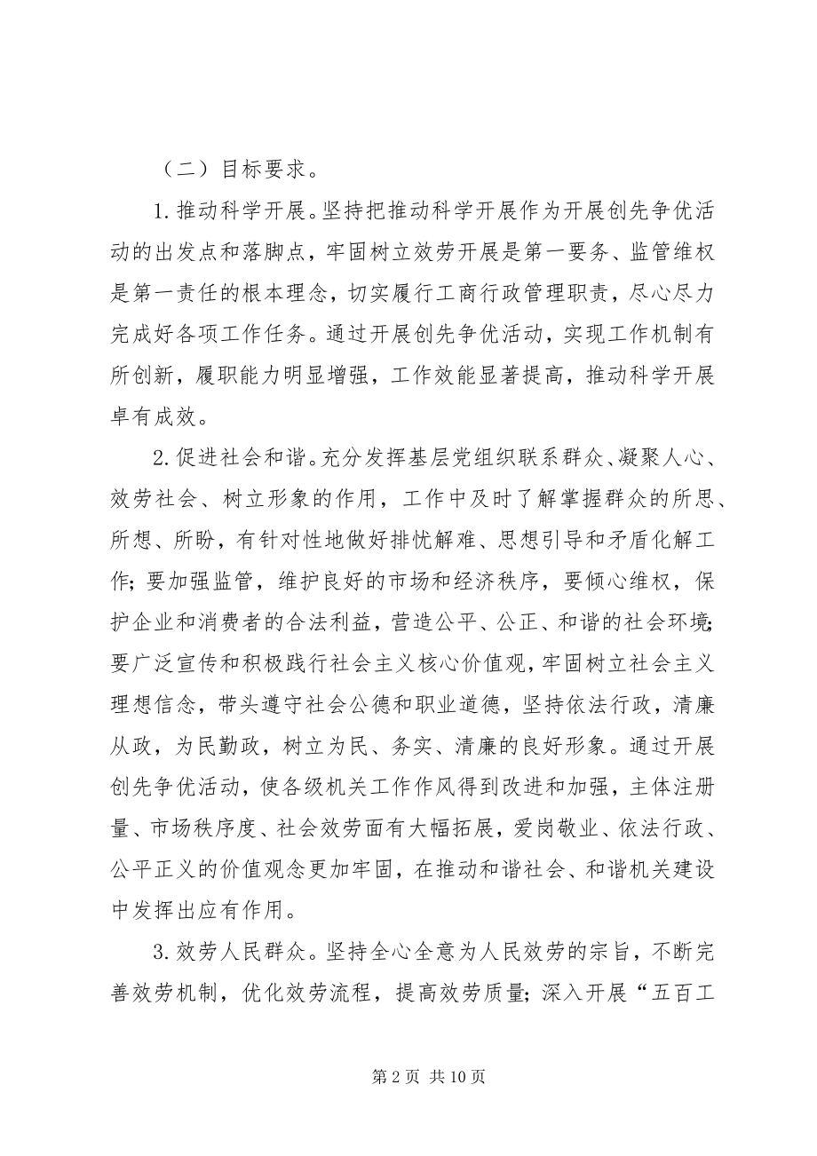 2023年工商行政创先争优活动实施方案.docx_第2页