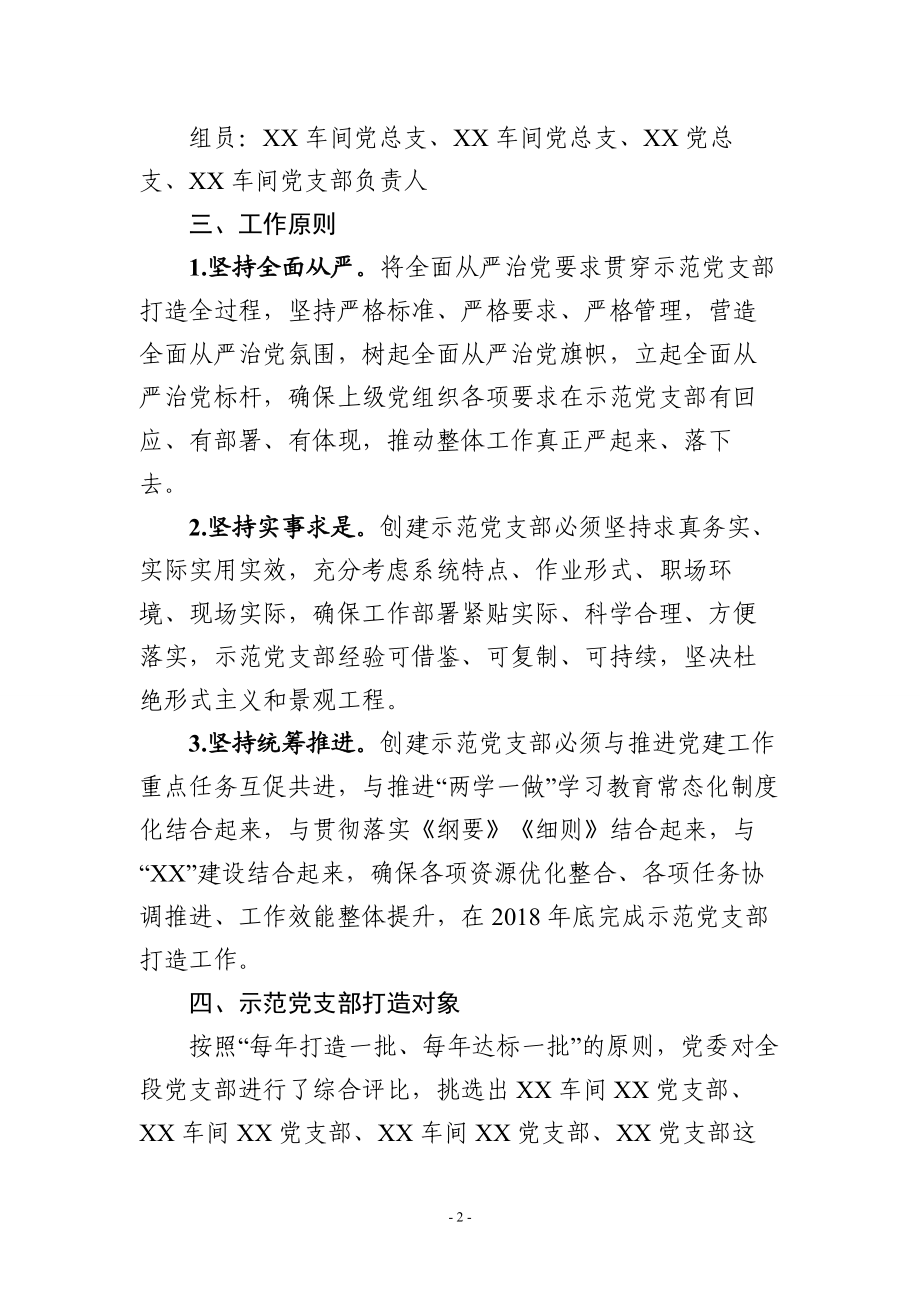 示范党支部打造实施方案.docx_第2页