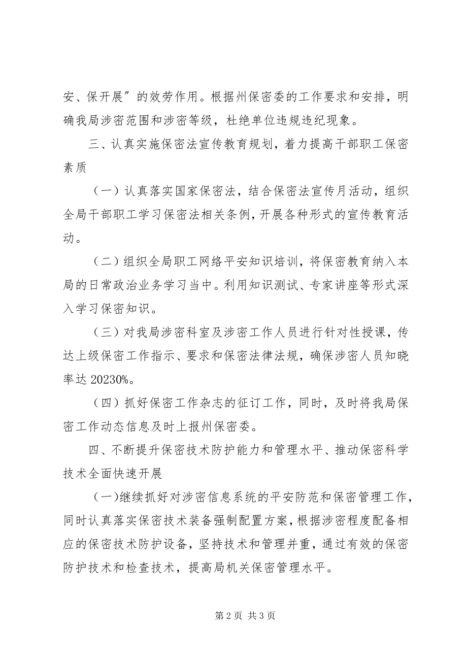 2023年财政局年度保密工作计划.docx_第2页