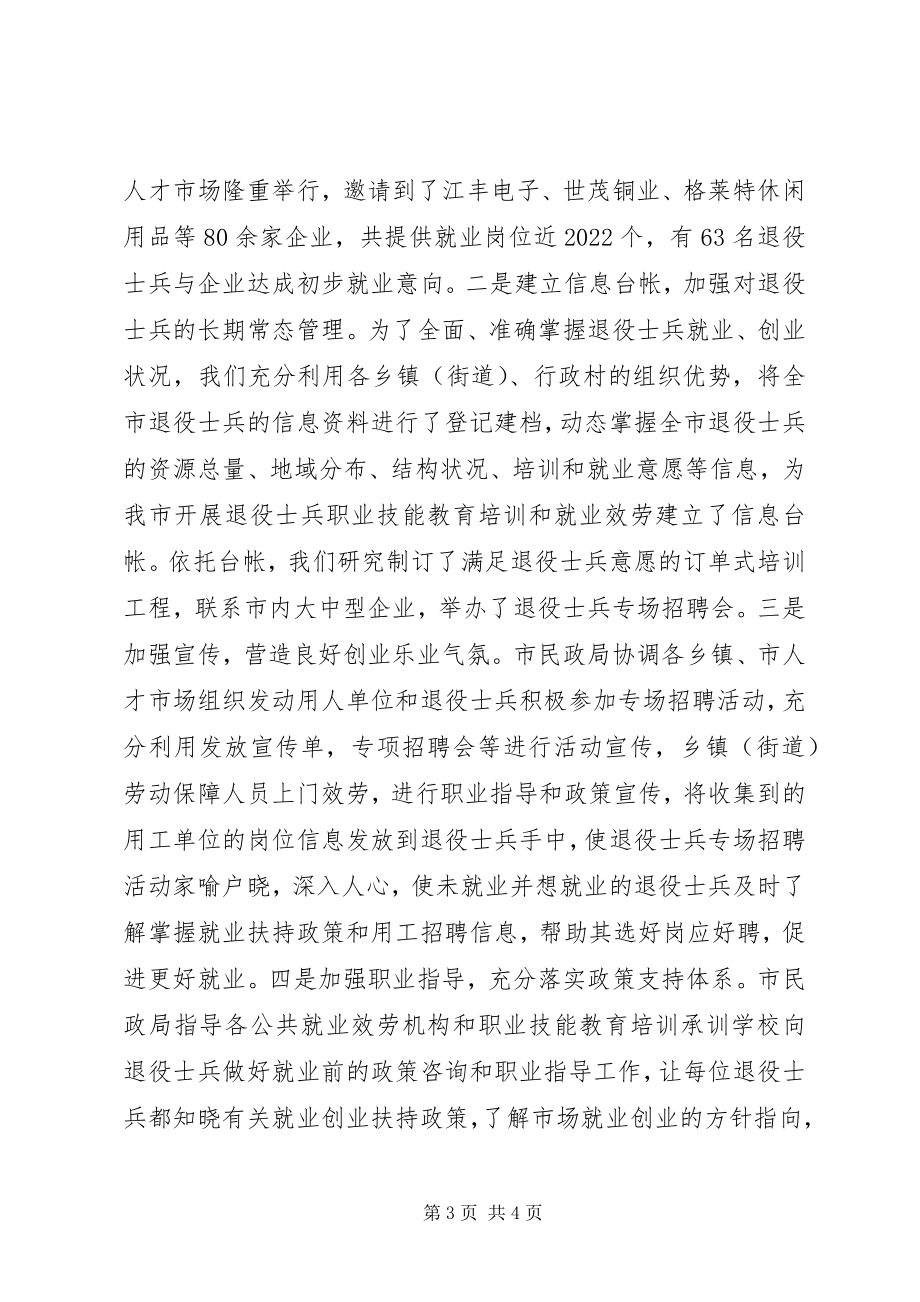 2023年民政局促进城乡居民乐业增收工作总结.docx_第3页