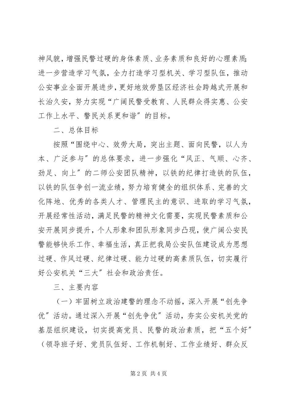 2023年发扬传统坚定信念执法为民主题教育活动实施方案.docx_第2页