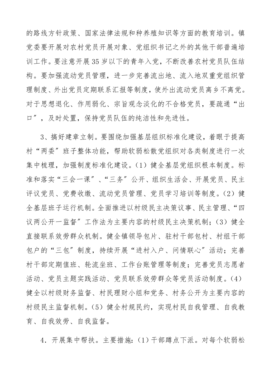 2023年软弱涣散党组织专项整顿工作实施方案.docx_第3页