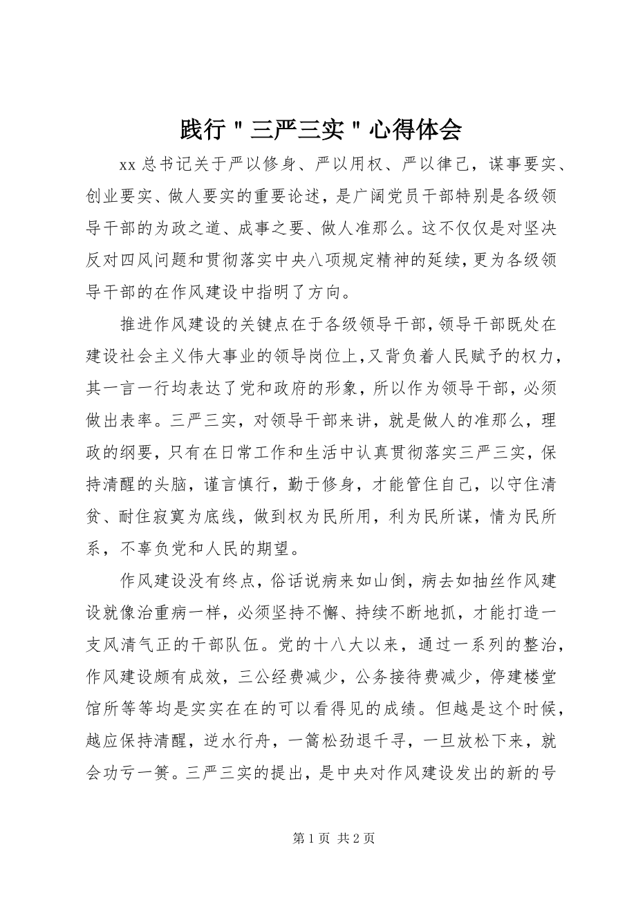 2023年践行＂三严三实＂心得体会.docx_第1页