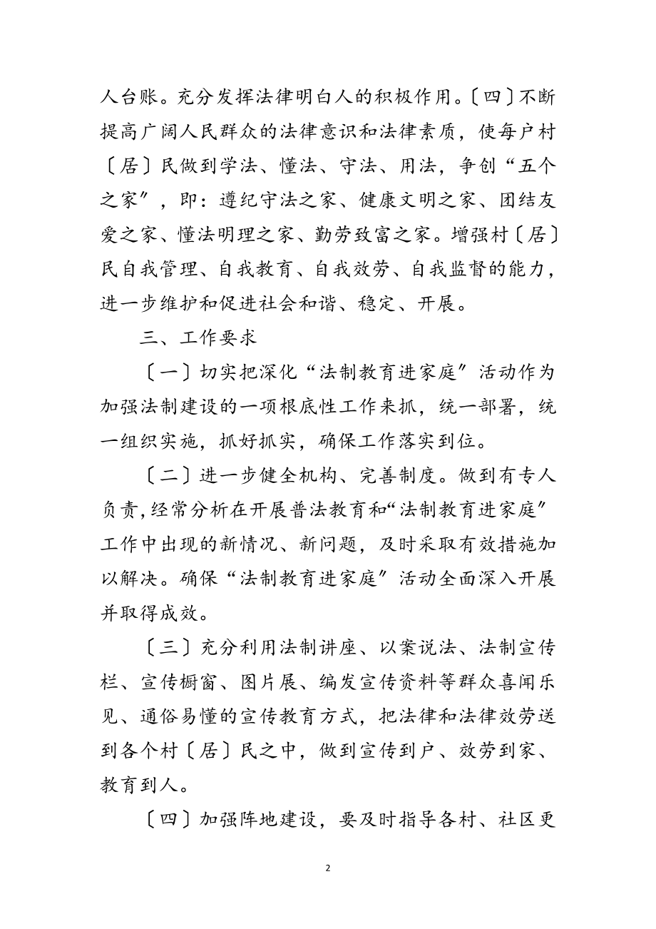 2023年法制教育进家庭活动创建方案范文.doc_第2页