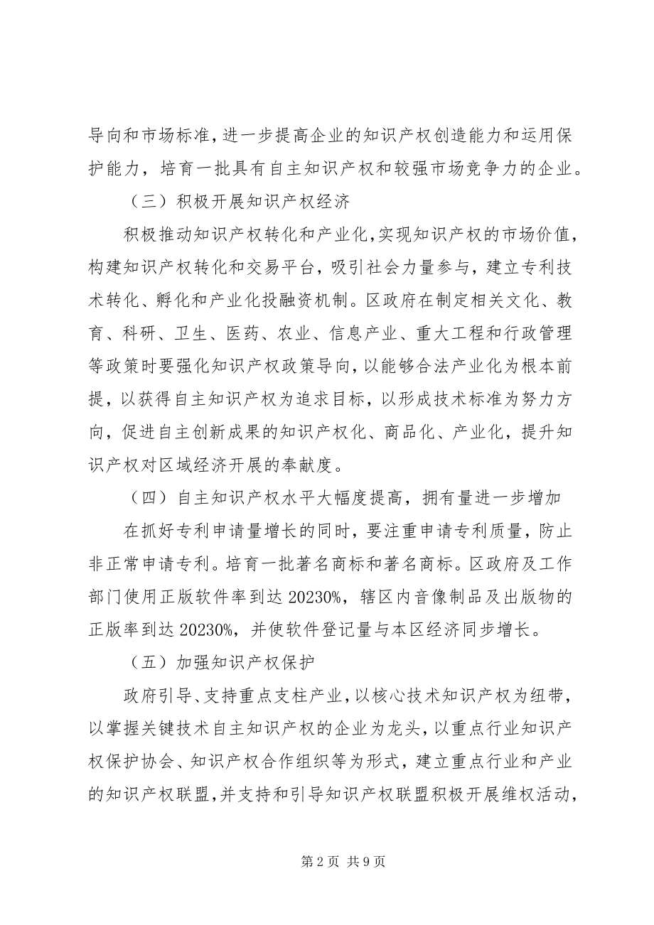 2023年区县实施知识产权战略活动计划.docx_第2页