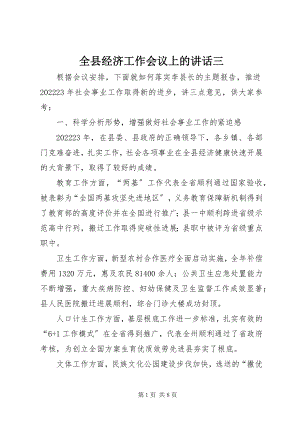 2023年全县经济工作会议上的致辞三.docx