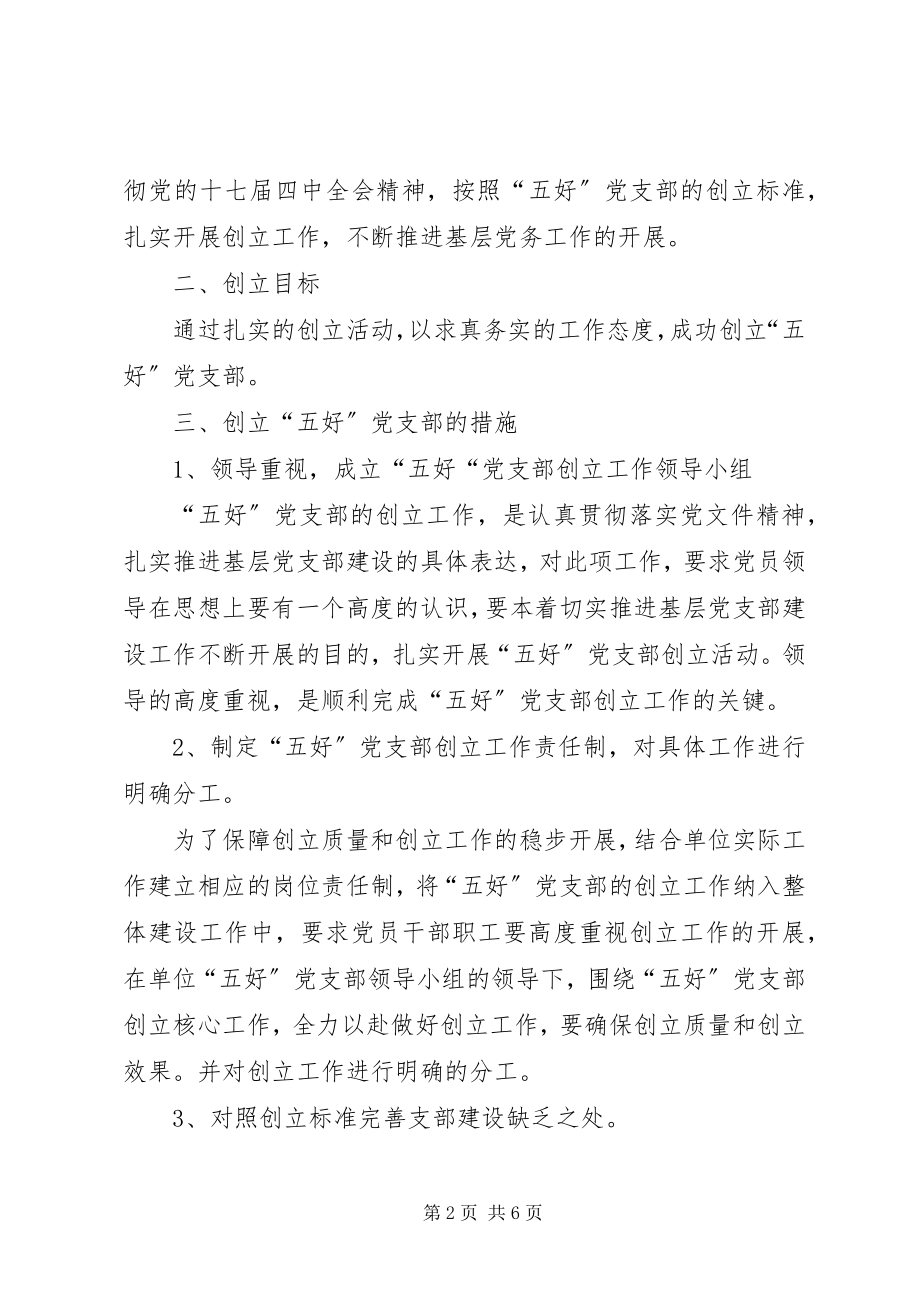 2023年“创建五好支部争当六星党员”活动实施方案新编.docx_第2页