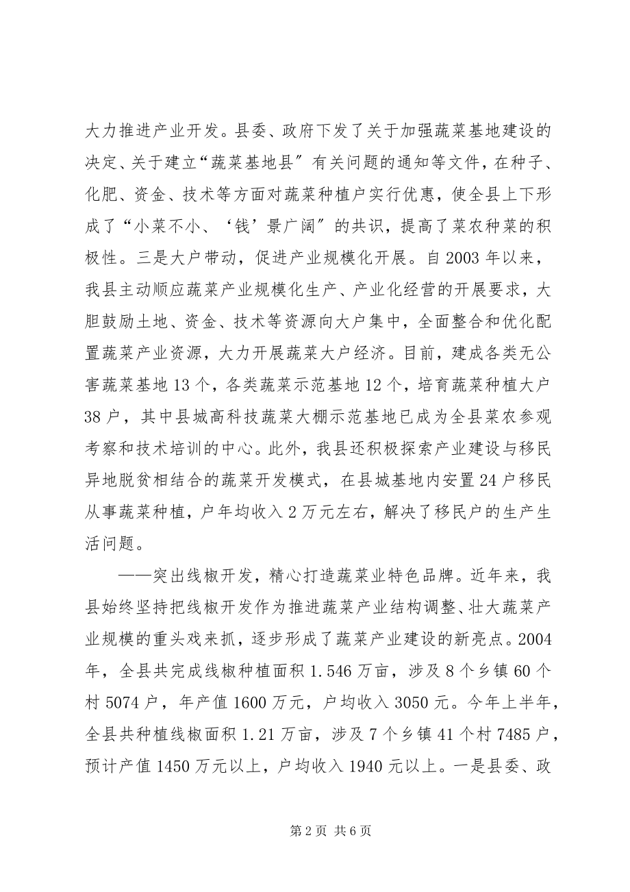 2023年做强蔬菜产业　壮大农业经济.docx_第2页