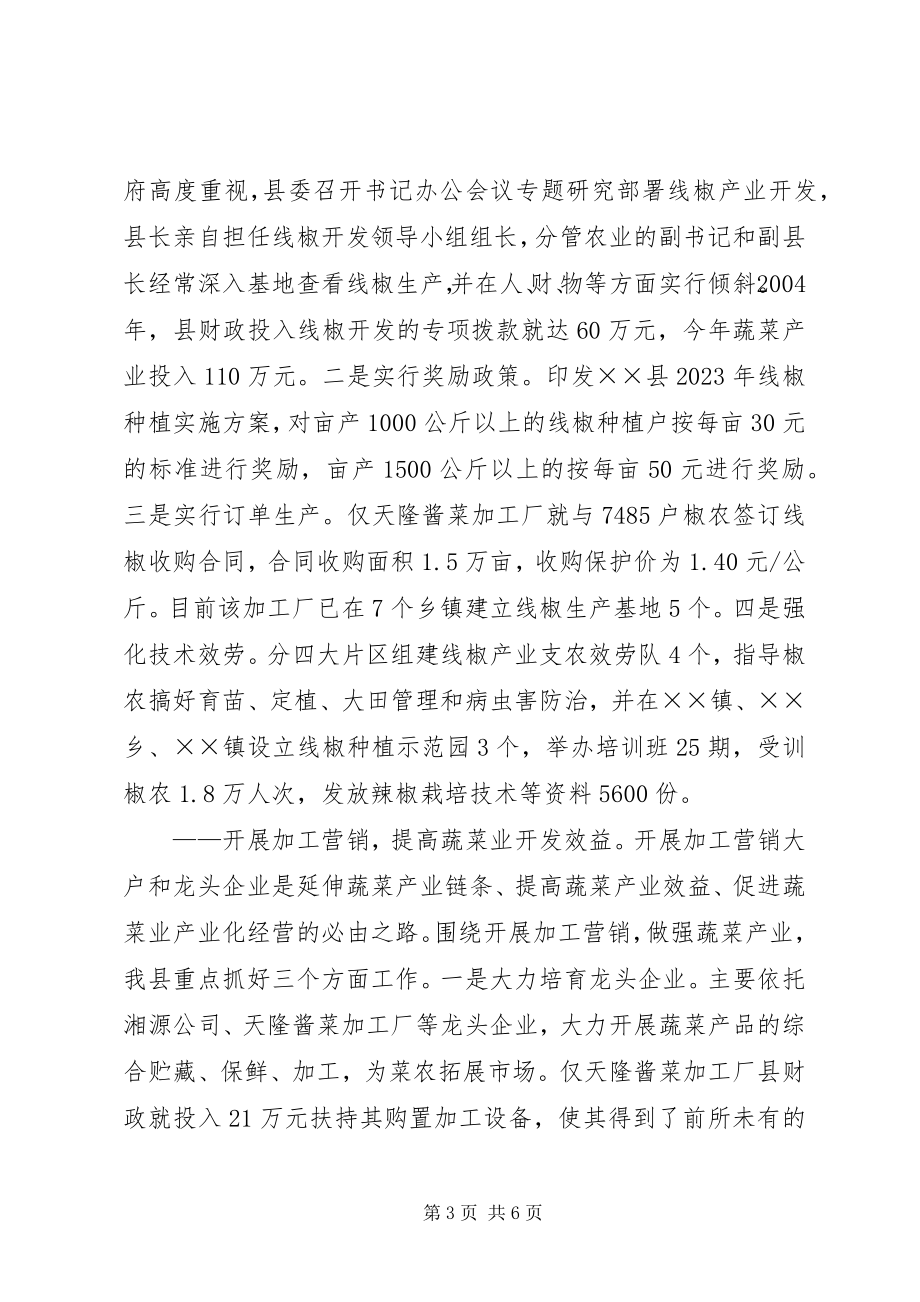 2023年做强蔬菜产业　壮大农业经济.docx_第3页